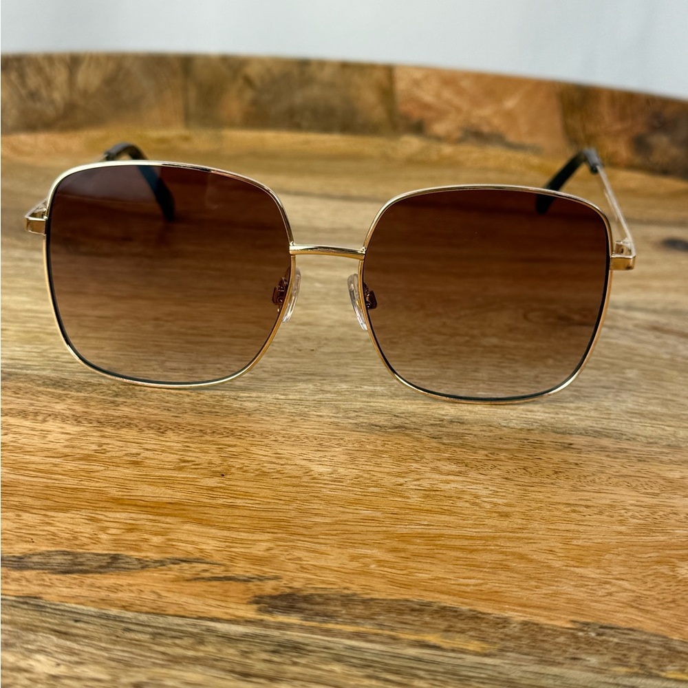 Gold Square Sunglasses | Brown Lenses | Face-Flattering Chic